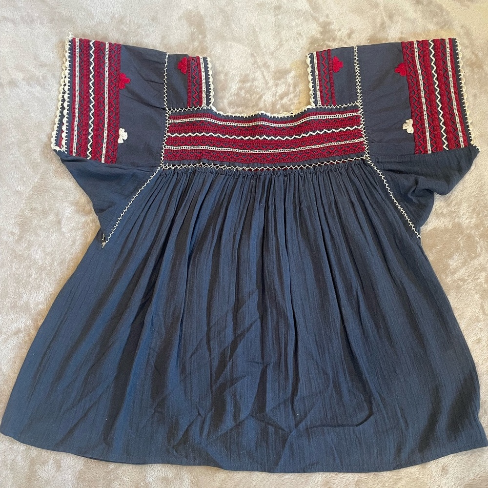 Ulla Johnson top. Wonderful detailing. Front and back are similar.